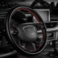 Load image into Gallery viewer, 4 Color DIY Texture Soft Auto Car Steering Wheel Cover With Needles And Thread Artificial Leather Car Styling Covers Suite Hot