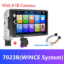 Load image into Gallery viewer, AMPrime Universal 2 din Car Multimedia Player Autoradio 2din Stereo 7" Touch Screen Video MP5 Player Auto Radio Backup Camera
