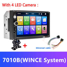 Load image into Gallery viewer, AMPrime Universal 2 din Car Multimedia Player Autoradio 2din Stereo 7" Touch Screen Video MP5 Player Auto Radio Backup Camera