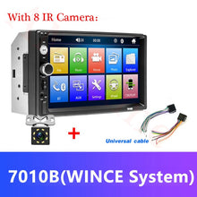 Load image into Gallery viewer, AMPrime Universal 2 din Car Multimedia Player Autoradio 2din Stereo 7" Touch Screen Video MP5 Player Auto Radio Backup Camera