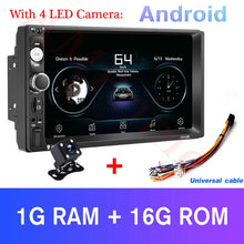 Load image into Gallery viewer, AMPrime Universal 2 din Car Multimedia Player Autoradio 2din Stereo 7" Touch Screen Video MP5 Player Auto Radio Backup Camera