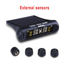 Load image into Gallery viewer, Jansite Smart Car TPMS Tyre Pressure Monitoring System Solar Power Digital LCD Display Auto Security Alarm Systems Tyre Pressure